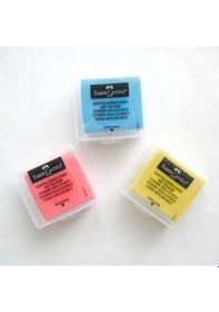 Resim Faber Castell Faber-castell Hamur Silgi Kutulu Renkli 3'lü Paket 