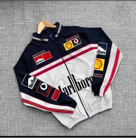 Resim Lushen Beyaz Unisex Motorcu Yağmurluk Rüzgarlık İnce Ceket 