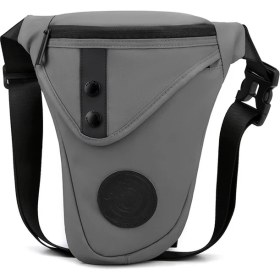 Resim Fashion Schoolbags Haoshuaı 391 Açık Hava Bisiklet Bacak Çantası Rahat Çapraz Askılı Göğüs Çantası Naylon Bel Çantası-Gri (Yurt Dışından) 