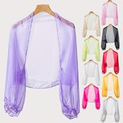 Resim 1 Adet Şık Hafif Polyester Şal Sarma - Fırfırlı Manşetli Uzun Kollu Eşarp, Dış Mekan & Günlük Kullanım için Düz Renk Çok Yönlü Moda Aksesuar (Elde Yıkama/Kuru Temizleme) 
