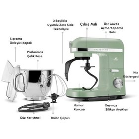 Resim Karaca Mastermaid Chef Pro 1750 W Çift Kollu Stand Mikser 