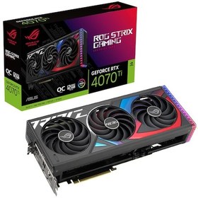 Resim Asus NVIDIA GeForce RTX 4070 Ti ROG Strix OC ROG-STRIX-RTX4070TI-O12G-GAMING 12 GB GDDR6X 192 Bit Ekran Kartı 