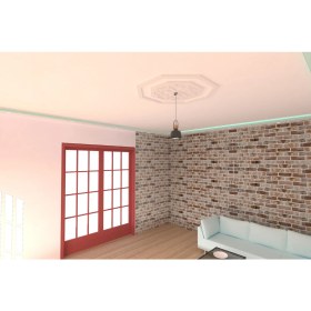 Resim Motifpiyer Tavan Lamba Göbeği 54-Sekizgen-Dış-Çıtalı 