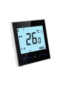 Resim Butuglobal Elektrikli Yerden Isıtma Sistemi Lcd Ekran Programlanabilir Oda Termostatı Siyah 