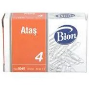 Resim Bion 9040 Ataş 33 mm No:4 80 Adet - Metalik Gri 