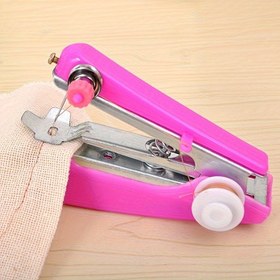 Resim 1 adet Taşınabilir El Tipi Dikiş Makinesi, Mini Hızlı Onarım Dikiş Makinesi, Hareket Halinde Kumaş Onarımları İçin Kolay Kullanım, Dikiş Aksesuarları Dahil, Dikiş Malzemeleri 