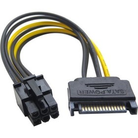 Resim HD4535 Sata Elektrikten 6 Pin Çevirici (6 Pin Ekran Kartı Güç Kablosu) 