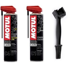 Resim Motul C1 - C4 Zincir Temizleme + Fırça Seti 