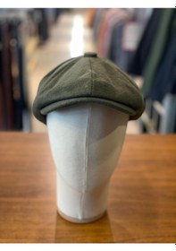 Resim Hamze Peaky Blinders Tarz İngiliz Model Kaşe Kumaş Kasket Şapka Haki 