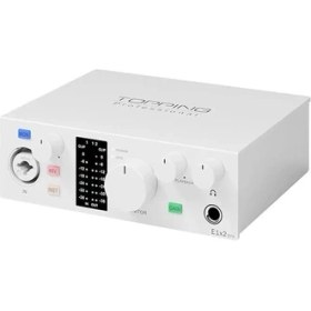 Resim AyrStore Topping Professional E1X2 Otg | White Yüksek Kalite Usb-C Ses Kartı: 1-Giriş/2-Çıkış 24BIT/192KHZ 