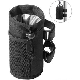 Resim Konesam Sıcaklık İzolasyonlu Sulu İçeceklik Tutucu, Su Tüpü, Çanta, Bisiklet, Bebek Arabası, Engellere Yardımcı Arabalar İçin Siyah 17.5x8.3cm Çok Renkli 