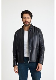Resim Franko Armondi Fit Kısa Erkek Deri Ceket E4-k-2629-23712 Siyah 