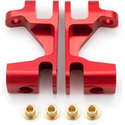 Resim Samdoo Traxxas Slash/stampede/telluride 4wd İçin 2 Adet Aluminyum Ön Tekerlek Ayak Bloğu Kırmızı - 6832 Yerine Geçer 