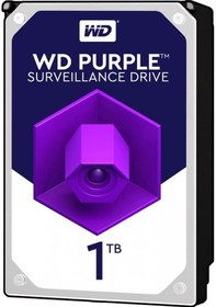 Resim WD PURPLE 1TB 5400RPM 64MB SATA3 6Gbit/sn WD 0PURZ 7/24 HDD 