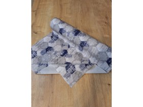 Resim Başak Ev Tekstili Mavi Gri Raf ve Dolop Içi Örtüsü - Kaymaz Raf Örtüsü 50CM x 500 cm 