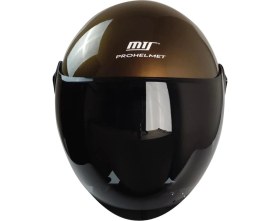 Resim Kask Mts Fx-101 Parlak Kahve Çenesiz 