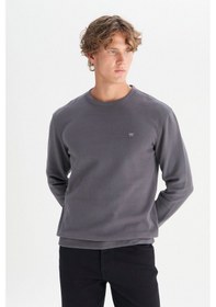 Resim Wrangler Erkek Gri Regular Fit Bisiklet Yaka Sweatshirt-w242262 Gri 