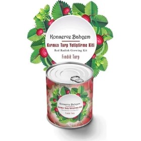 Resim Adatak® Konserve Bahçem Evde Konservede Fındık Turp Yetiştirme Kiti 