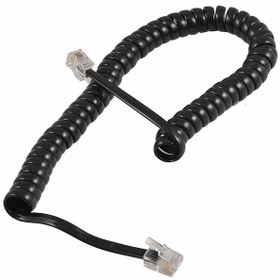 Resim Telefon Spiral Kablo Siyah 4P/4C 