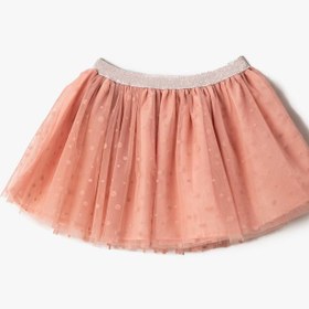 Resim Kız Bebek Tütü Etek Puantiyeli Astarlı Beli Lastikli 