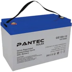 Resim Pantec 100 Ah Amper Solar Jel Deep Cycle Derin Döngü Akü 