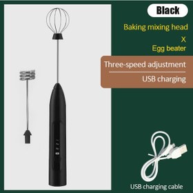Resim Cbtx J5 Elektrikli 2 Başlıklı Çırpıcı Mini Köpürtme Mikseri 