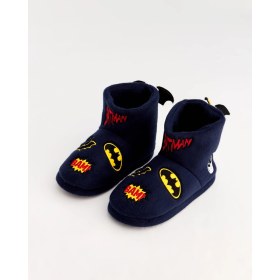 Resim Chirpy S - Lacivert Batman Yazılı Kadın Panduf Tekstil Ev Kullanımı İçin Rahat 