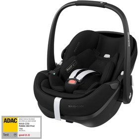 Resim Maxi-Cosi Pebble 360 Pro SlideTech Tam Yatabilen 0-13 Kg Ana Kucağı ve Oto Koltuğu Twillic Black 