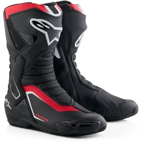 Resim Alpinestars Honda Smx-6 V3 Korumalı Motosiklet Botu Siyah Kırmızı Beyaz 