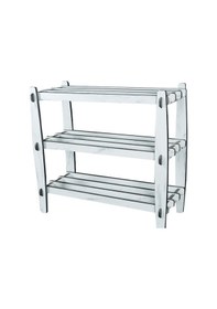 Resim Ahşap Dekoratif Ayakkabılık, Portatif Ayakkabılık, Çok Amaçlı Dek Beyaz 