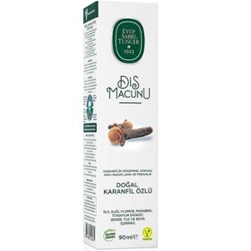 Resim Eyüp Sabri Tuncer Doğal Karanfil Özlü Florürsüz Diş Macunu 90 ml 