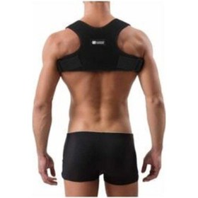 Resim Yeni Nesil Dik Duruş Korsesi Kamburluk Önleyici Terletmez Korse Unisex Siyah 