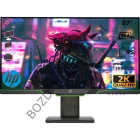 Resim HP X27I 27'' 144Hz 4ms (Hdmı+Display) Freesync 2k Qhd IPS Oyuncu Monitör 8GC08AA 