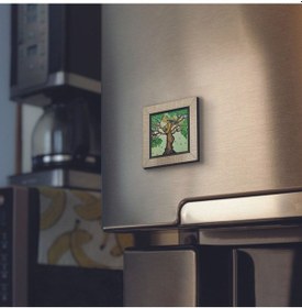 Resim Ağaç Kadın Baskılı Mdf Magnet 7x7 11 