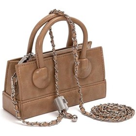 Resim Levidor 930397 Ayarlanabilir Kilit Detaylı Kadın El Çantası Kahverengi 