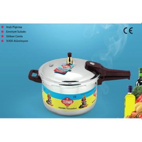 Resim Termo Alüminyum Düdüklü Tencere 7 LT Gümüş 