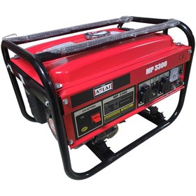 Resim Atlas Benzinli Jeneratör 3,5 kva İpli Çalıştırma-Kırmızı,Bakır Sargı 
