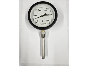 Resim Pakkens Çap 100 Alttan 0/+250 Derece 10 cm Termometre 