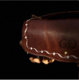 Resim Hakiki Deri, El Yapımı Bayan Çanta, Bayan Cüzdan Larissa V126 Kızıl Kahverengi 