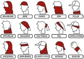 Resim Bebo Store Extreme Spor Motor Ve Bisiklet Kullananlara Özel Desenli Buff Boyunluk Bandana Balaklava - animal-3 