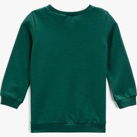 Resim Erkek Bebek Harry Potter Baskılı Pamuklu Bisiklet Yaka Sweatshirt 