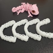 Resim 4 adet Esnek Beyaz Rahat Ağız Koruyucuları Üst ve Alt Aksesuarlarla Birlikte, Unisex Güven Artırma İçin Kolay Giyilebilir Çözüm 