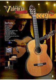 Resim Valencia Ccg1 İnce Kasa Elektro Klasik Gitar 
