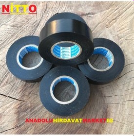 Resim Nitto İzole Bandı Elektrik Bandı 40Mt Kanal Bant Siyah 10.Ad 