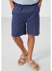 Resim Tommylife Parlament Standart Fit Dokuma Hafif Esnek Chino Erkek Şort - 81293 Mavi 