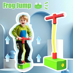 Resim 1 Adet Orta Boy Rastgele Renkli Pogo Çubuğu Köpük Zıplama Oyuncağı - Kız ve Erkek Çocuklar, Gençler ve Yetişkinler İçin Eğlenceli ve Güvenli Dış Mekan/İç Mekan Spor Hediyesi 