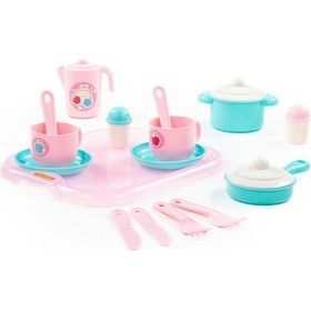Resim Polesie Oyuncak Ev Hanımı Yemek Takımı 2 Kişilik 19 Parça 