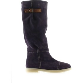 Resim Bueno Shoes Mor Süet Kadın Düz Çizme 