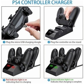 Resim Flybuy Ps4 Kontrol Şarj İstasyonu: Hızlı Mikro Usb, Led, Güvenli Kaymaz Tasarım 