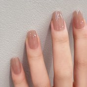 Resim 24pcs Glossy Square Press On Nails - Short Fake Nail Tips false nails for Women and Girls - Includes Nail File and Jelly Glue 